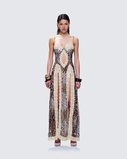 CLARO Leopard Dress